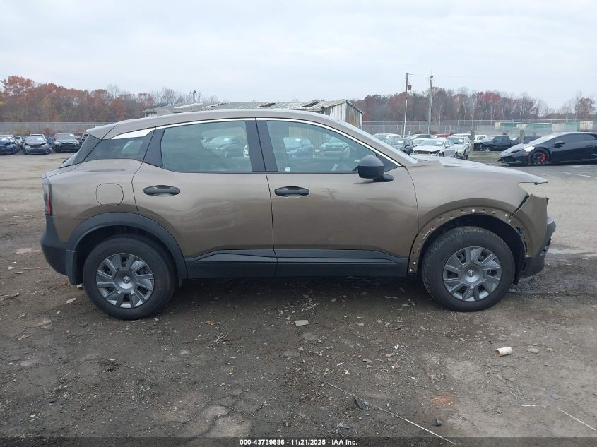 2025 Nissan Kicks S Intelligent Awd VIN: 3N8AP6BB0SL332113 Lot: 43739686