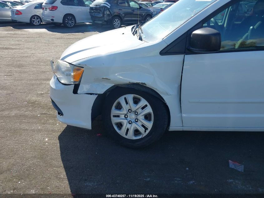 2016 Dodge Grand Caravan Se VIN: 2C4RDGBG3GR105758 Lot: 43740257