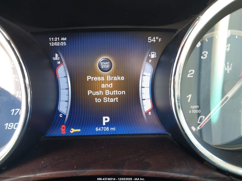 2015 Maserati Quattroporte S Q4 VIN: ZAM56RRA9F1131527 Lot: 43740314