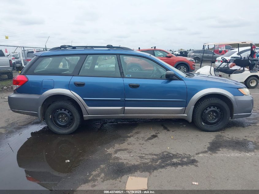 2008 Subaru Outback 2.5I/2.5I L.l. Bean Edition VIN: 4S4BP61C487327712 Lot: 43740521