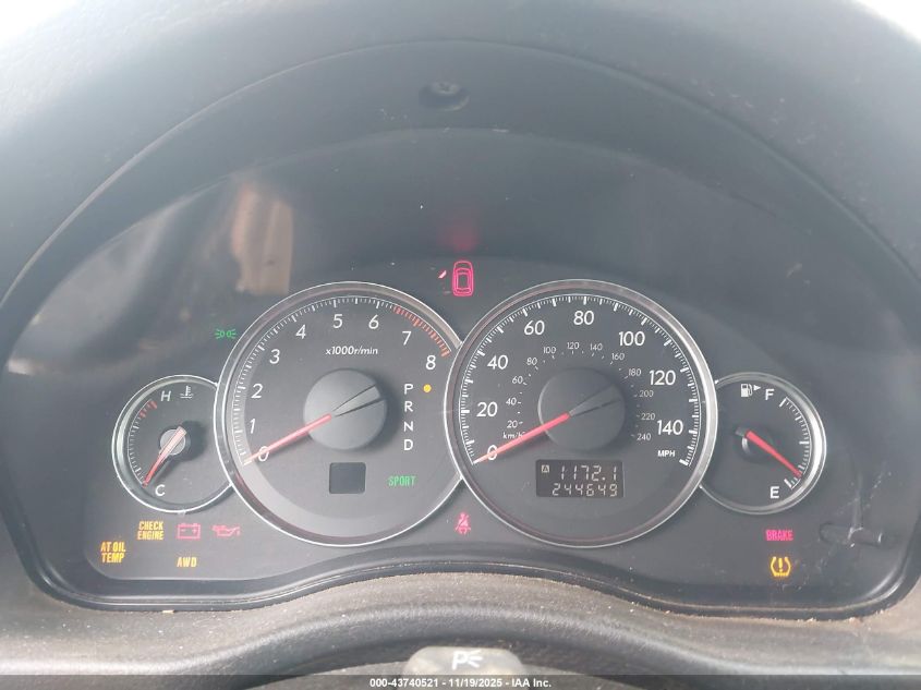 2008 Subaru Outback 2.5I/2.5I L.l. Bean Edition VIN: 4S4BP61C487327712 Lot: 43740521