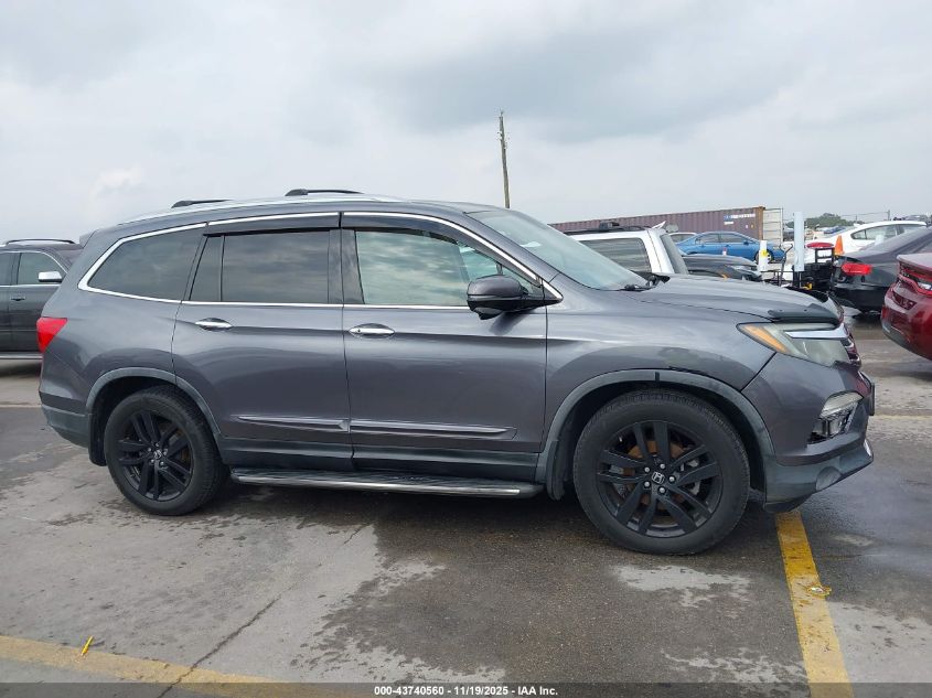 2016 Honda Pilot Touring VIN: 5FNYF6H95GB078356 Lot: 43740560
