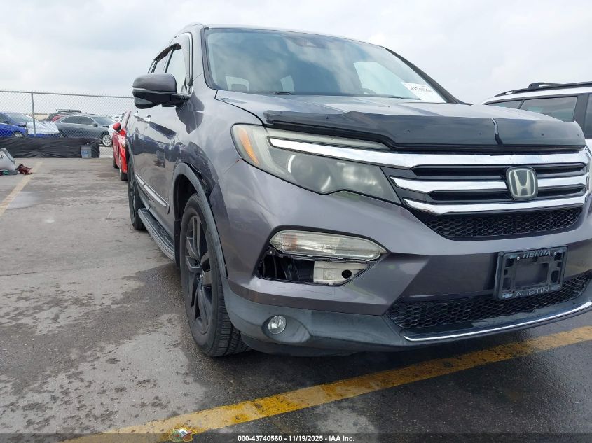 2016 Honda Pilot Touring VIN: 5FNYF6H95GB078356 Lot: 43740560