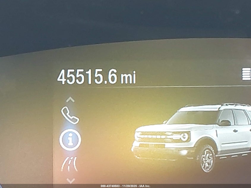 2022 Ford Bronco Sport Big Bend VIN: 3FMCR9B62NRD25583 Lot: 43740583