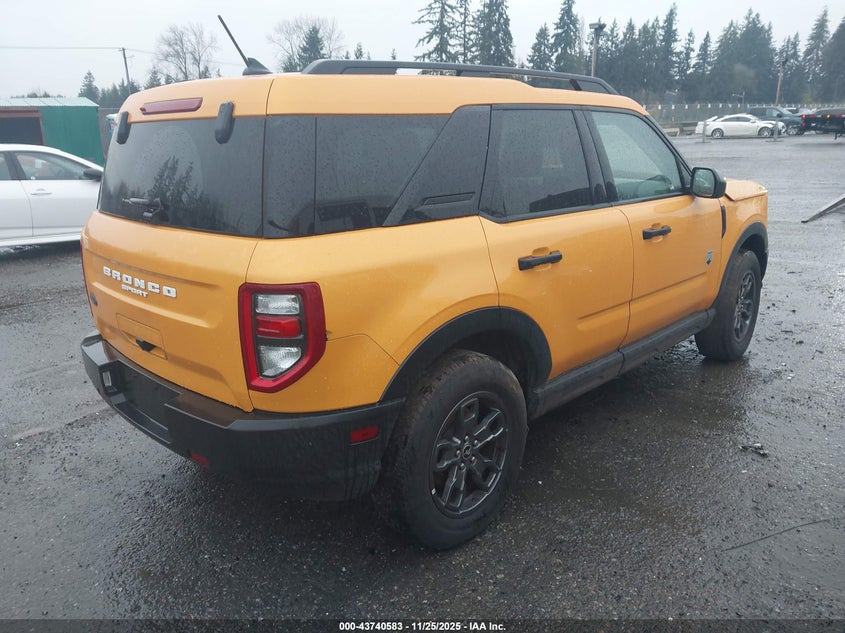 Vin: 3fmcr9b62nrd25583, lot: 44235943, ford bronco sport big bend 20224