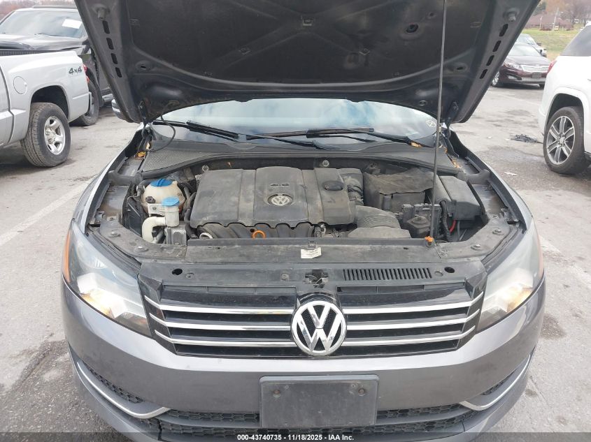 2013 Volkswagen Passat S VIN: 1VWAH7A37DC080025 Lot: 43740735