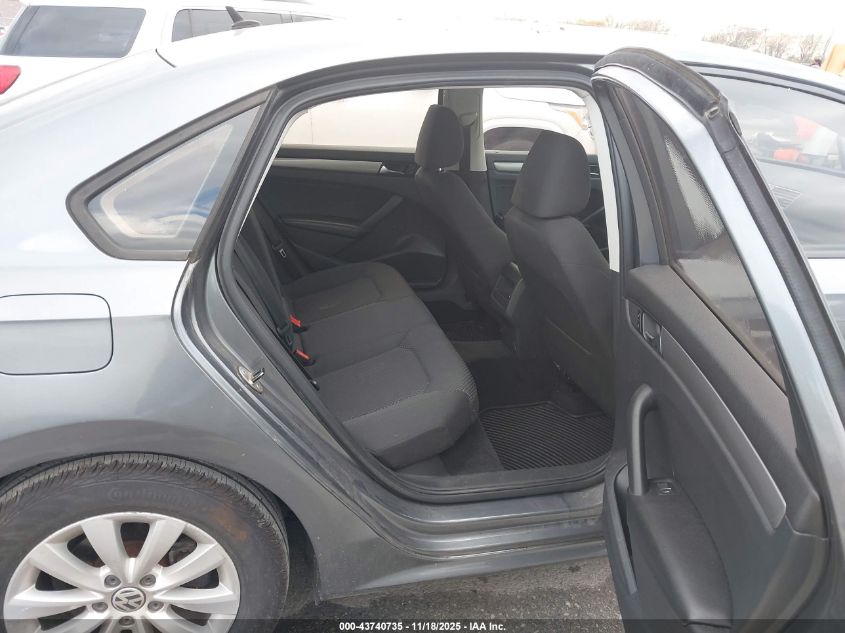 2013 Volkswagen Passat S VIN: 1VWAH7A37DC080025 Lot: 43740735