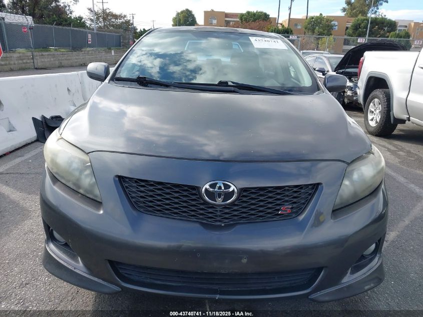 2009 Toyota Corolla S VIN: 2T1BU40E69C186047 Lot: 43740741