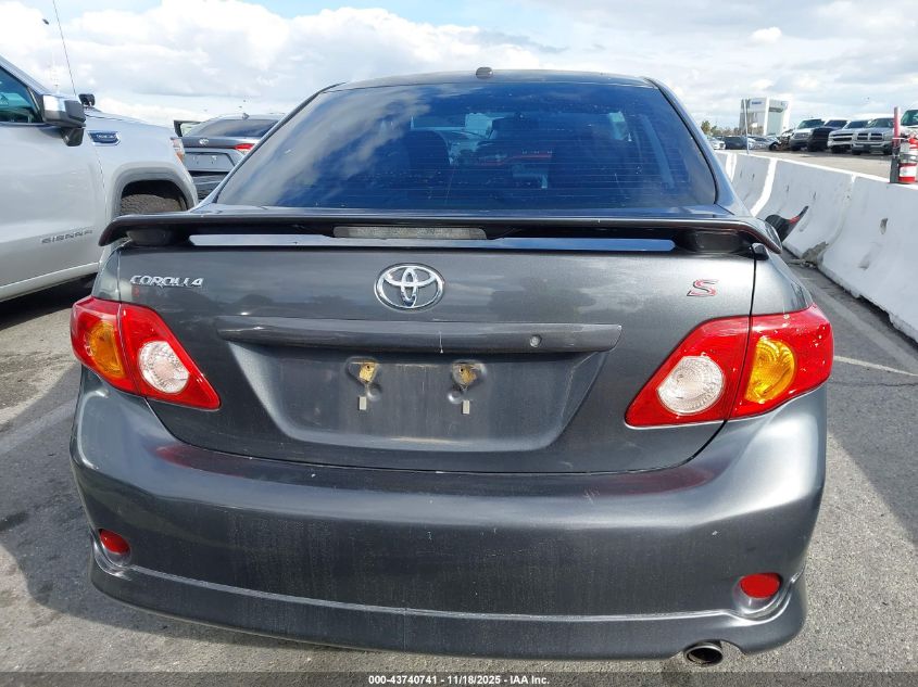 2009 Toyota Corolla S VIN: 2T1BU40E69C186047 Lot: 43740741