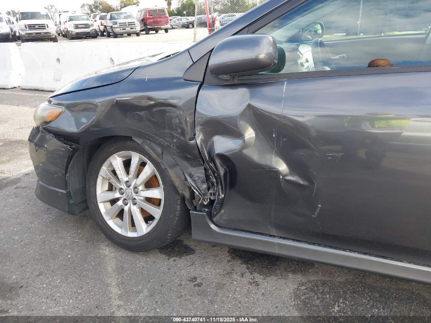 2009 Toyota Corolla S VIN: 2T1BU40E69C186047 Lot: 43740741