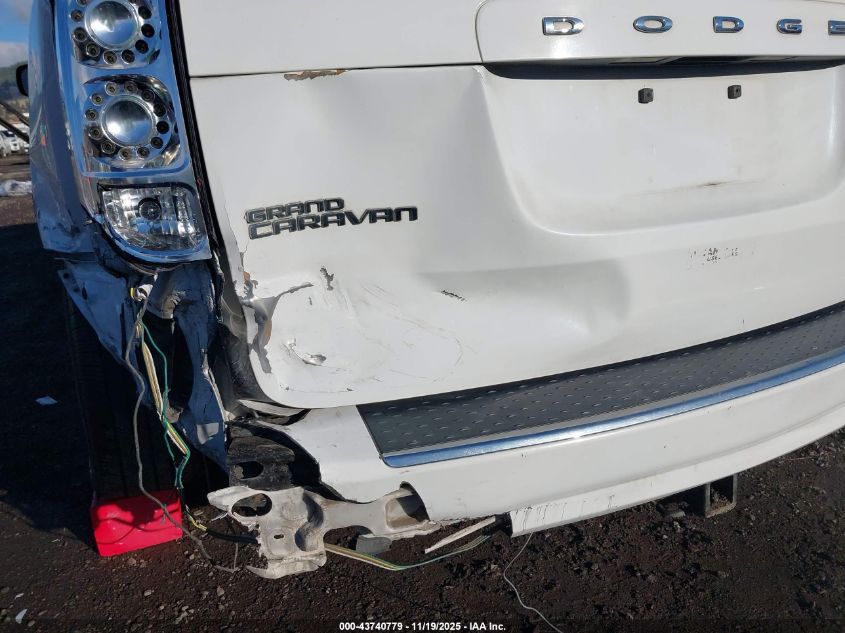2016 Dodge Grand Caravan American Value Pkg VIN: 2C4RDGBG6GR219897 Lot: 43740779