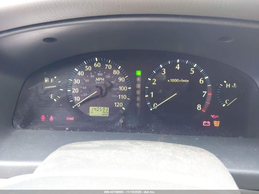 2001 Infiniti Qx4 Luxury VIN: JNRDR07X21W103994 Lot: 43740860