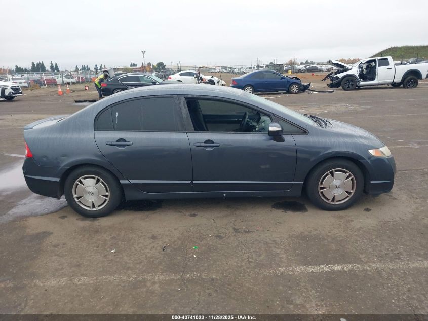 2009 Honda Civic Hybrid VIN: JHMFA36249S004165 Lot: 43741023