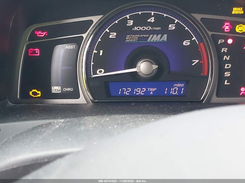 2009 Honda Civic Hybrid VIN: JHMFA36249S004165 Lot: 43741023