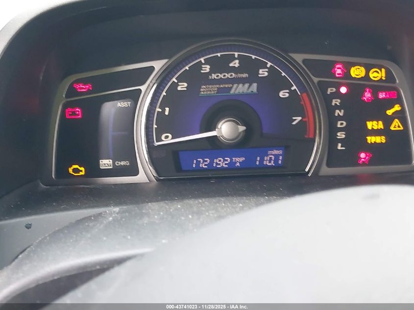 2009 Honda Civic Hybrid VIN: JHMFA36249S004165 Lot: 43741023