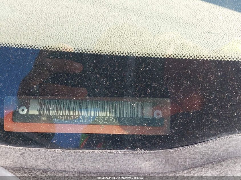 2006 Chevrolet Hhr Lt VIN: 3GNDA23P16S580242 Lot: 43741103