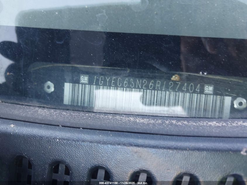 2006 Cadillac Escalade Standard VIN: 1GYEC63N26R127404 Lot: 43741156