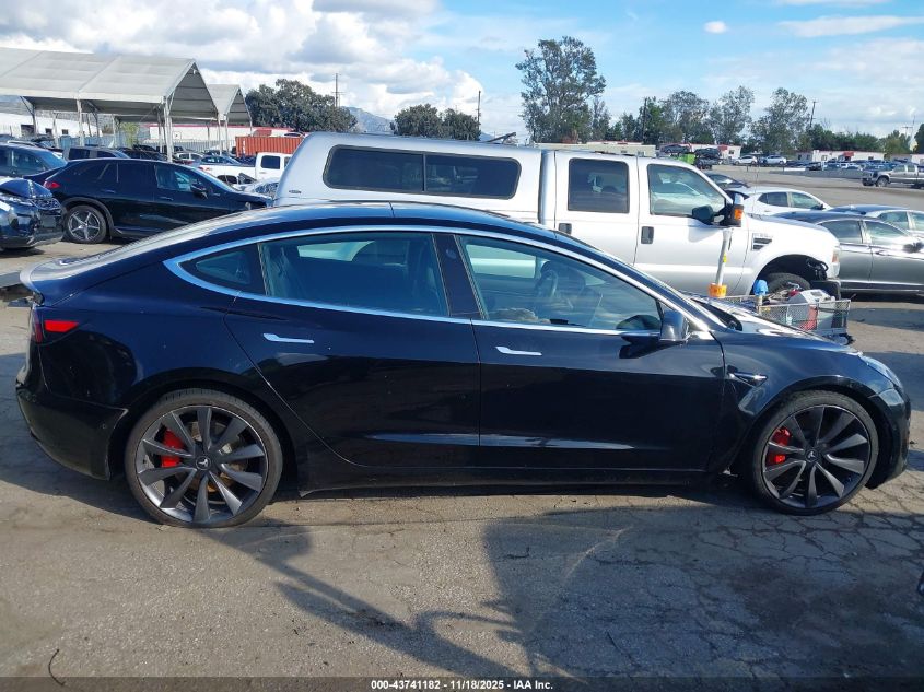2020 Tesla Model 3 Performance Dual Motor All-Wheel Drive VIN: 5YJ3E1EC7LF741937 Lot: 43741182