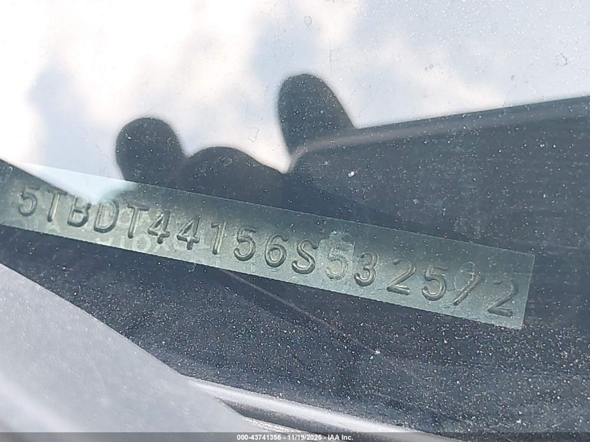 2006 Toyota Tundra Sr5 V8 VIN: 5TBDT44156S532572 Lot: 43741356