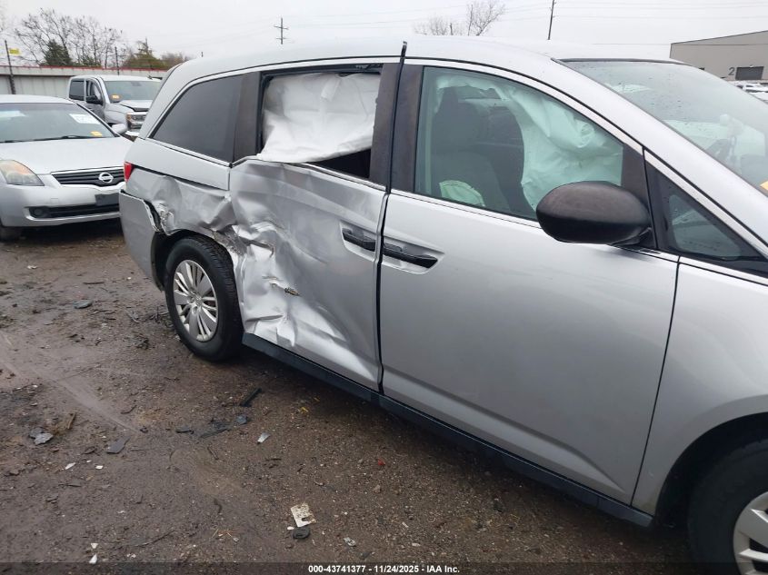 2015 Honda Odyssey Lx VIN: 5FNRL5H22FB021430 Lot: 43741377