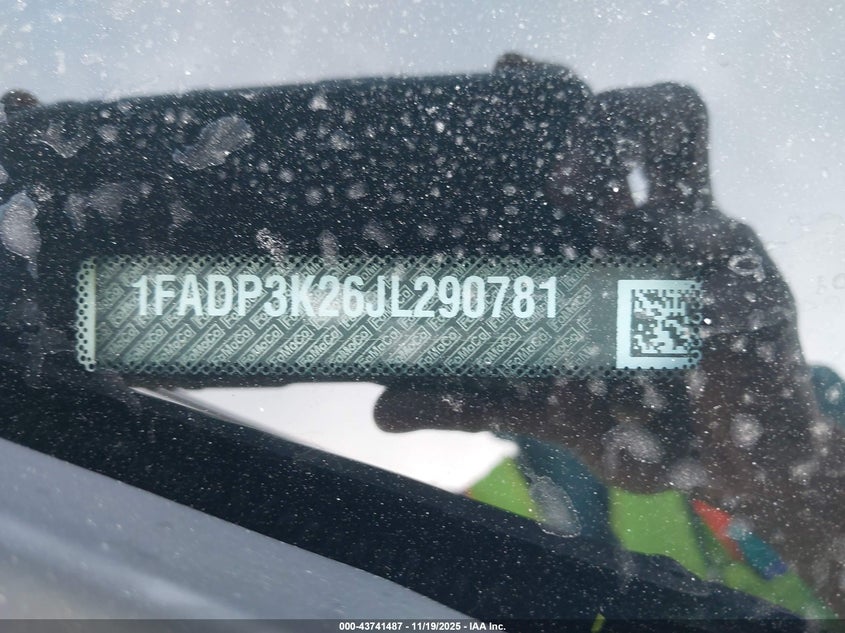 1FADP3K26JL290781 2018 FORD FOCUS photo no. 11