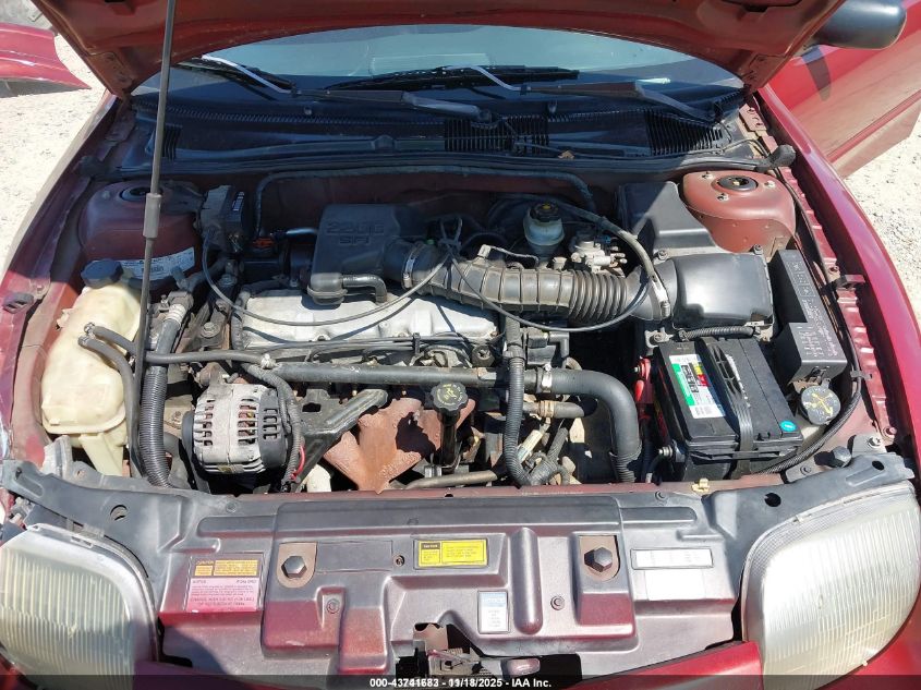 1999 Pontiac Sunfire Se VIN: 3G2JB1242XS836825 Lot: 43741683