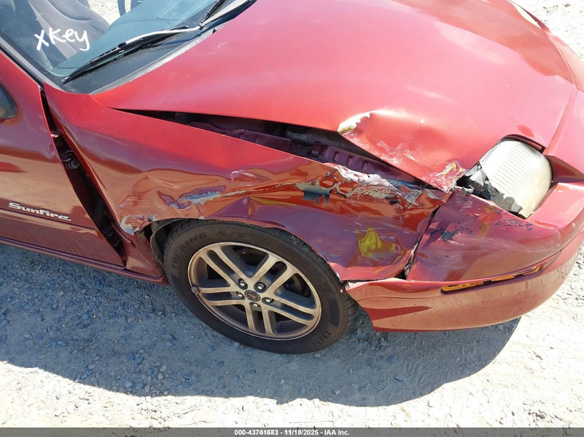 1999 Pontiac Sunfire Se VIN: 3G2JB1242XS836825 Lot: 43741683