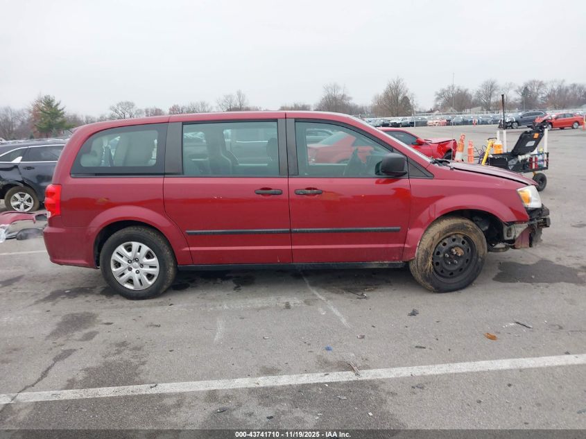 2016 Dodge Grand Caravan American Value Pkg VIN: 2C4RDGBG8GR217939 Lot: 43741710