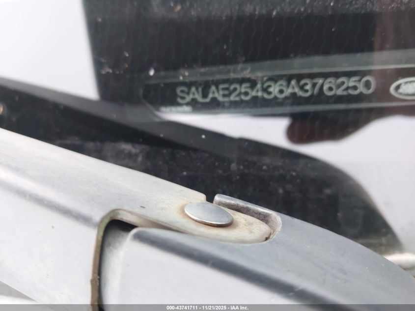 2006 Land Rover Lr3 V8 Se VIN: SALAE25436A376250 Lot: 43741711