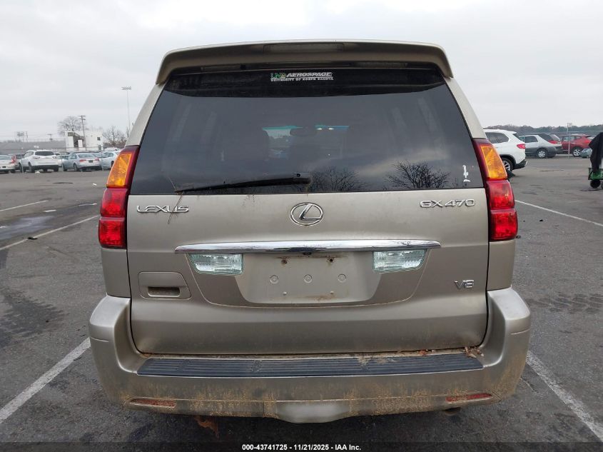 2005 Lexus Gx 470 VIN: JTJBT20X650082197 Lot: 43741725