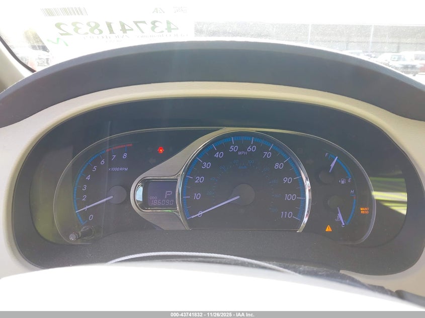 2013 Toyota Sienna Xle V6 8 Passenger VIN: 5TDYK3DC9DS338812 Lot: 43741832