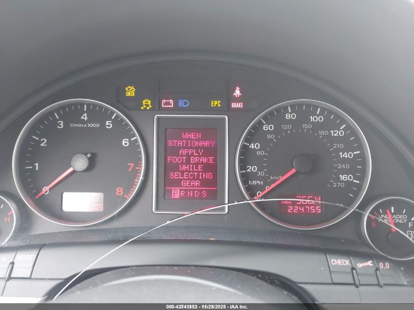 2007 Audi A4 2.0T VIN: WAUDF78E27A062686 Lot: 43741853