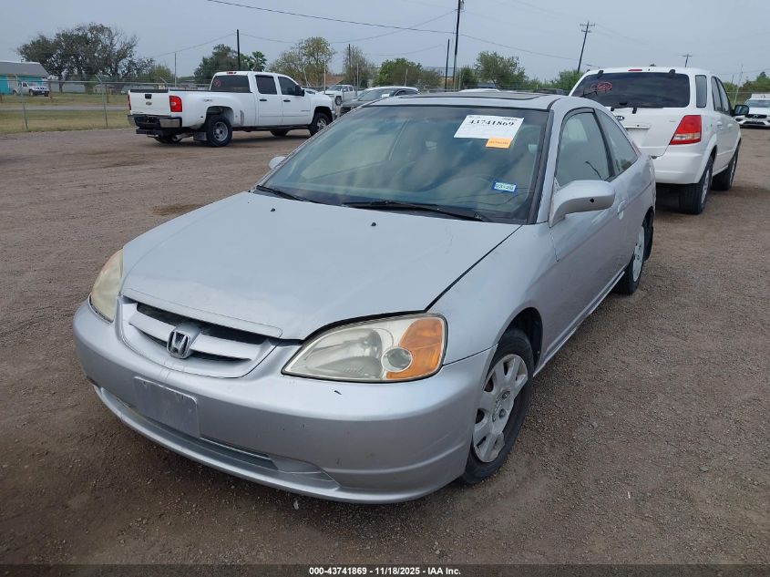 2002 Honda Civic Ex VIN: 1HGEM22972L092129 Lot: 43741869