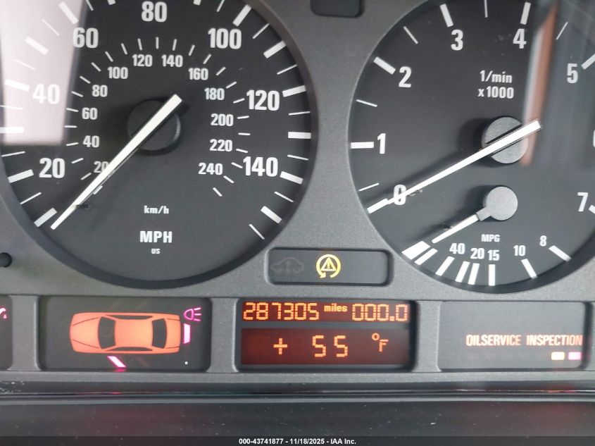 1999 BMW 528I VIN: WBADM5333XBY15877 Lot: 43741877