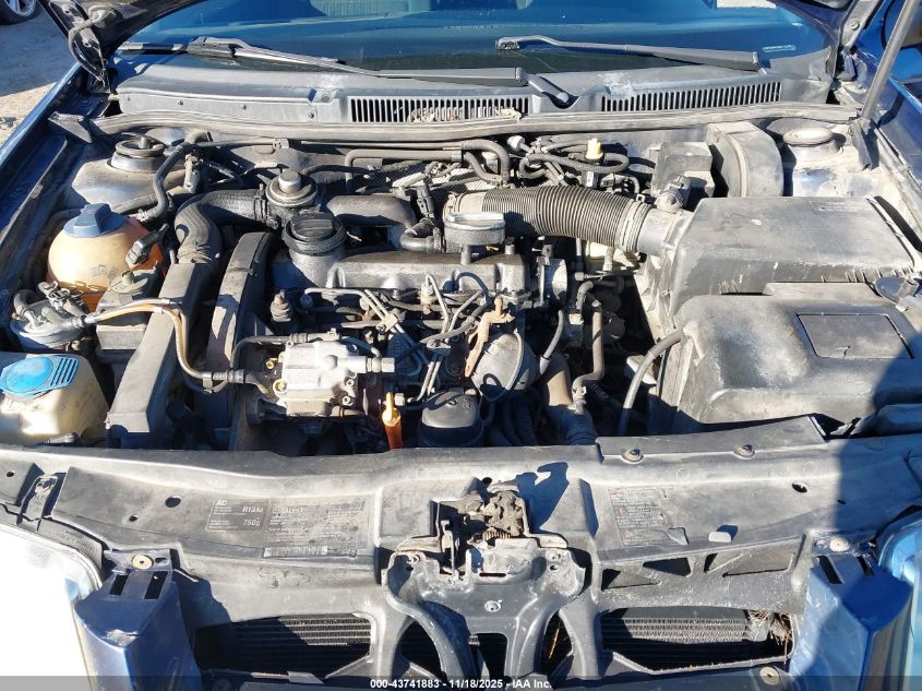 2002 Volkswagen Jetta Gls Tdi VIN: 3VWSP69M92M017258 Lot: 43741883