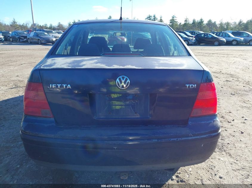2002 Volkswagen Jetta Gls Tdi VIN: 3VWSP69M92M017258 Lot: 43741883