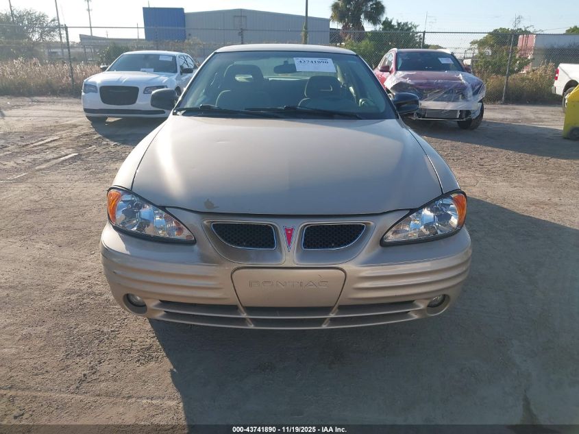 2000 Pontiac Grand Am Se2 VIN: 1G2NG12E6YM877102 Lot: 43741890