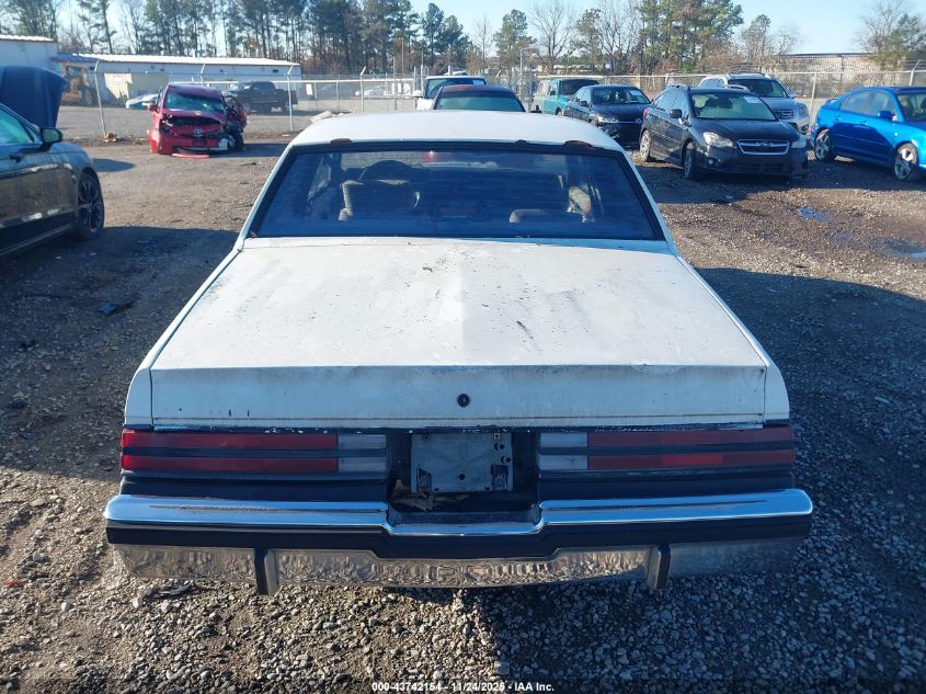 1986 Buick Regal T-Type VIN: 1G4GK4777GP425747 Lot: 43742154