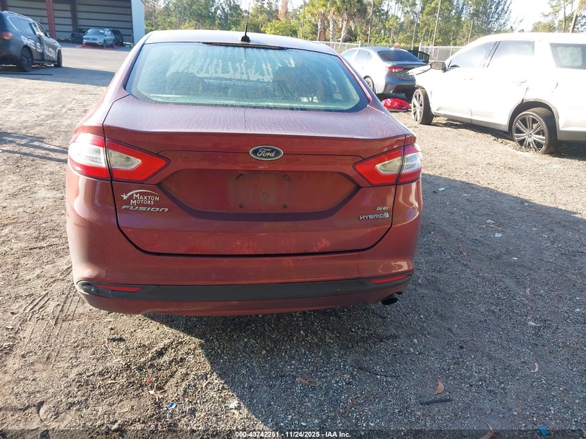 2014 Ford Fusion Hybrid Se VIN: 3FA6P0LU9ER244537 Lot: 43742251