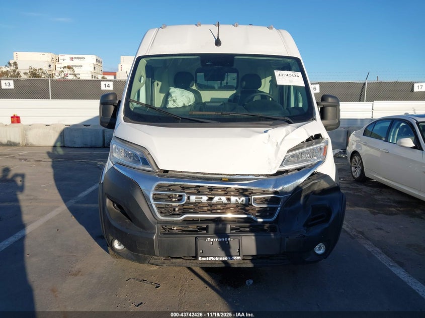 2024 Ram Promaster 3500 Cargo Van Slt High Roof 159 Wb Ext VIN: 3C6MRVJG8RE116591 Lot: 43742426