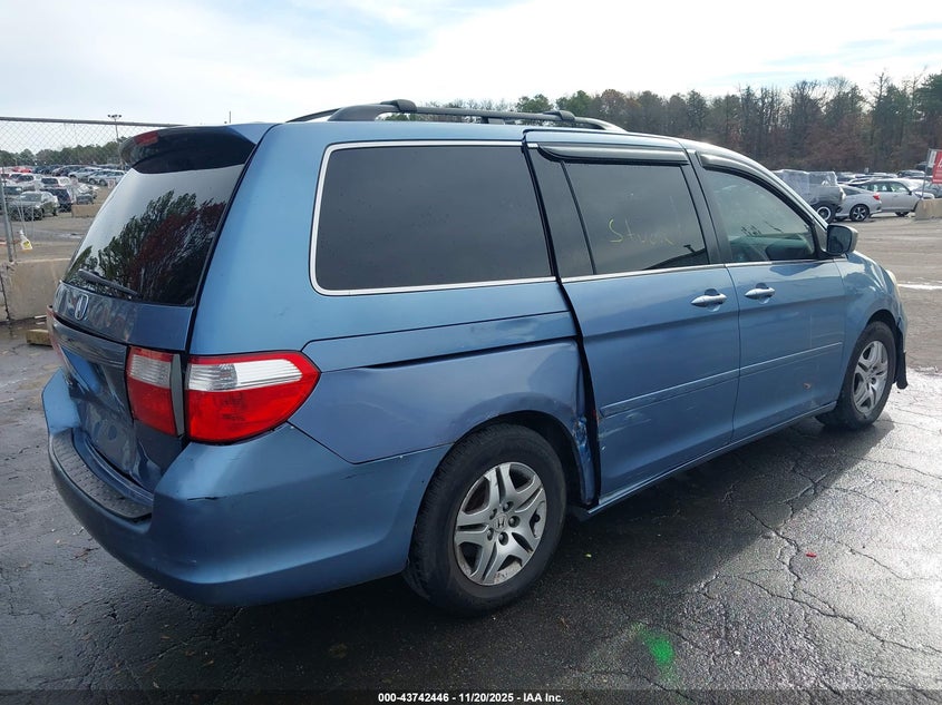 2006 Honda Odyssey Ex-L VIN: 5FNRL38726B124329 Lot: 43742446