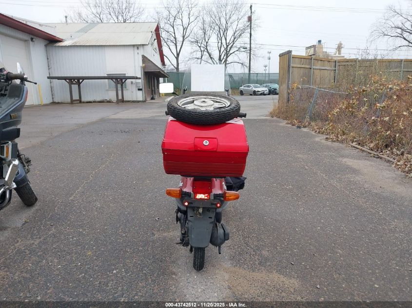 2001 Yamaha Sh50 VIN: JYA3EPA081A262524 Lot: 43742512