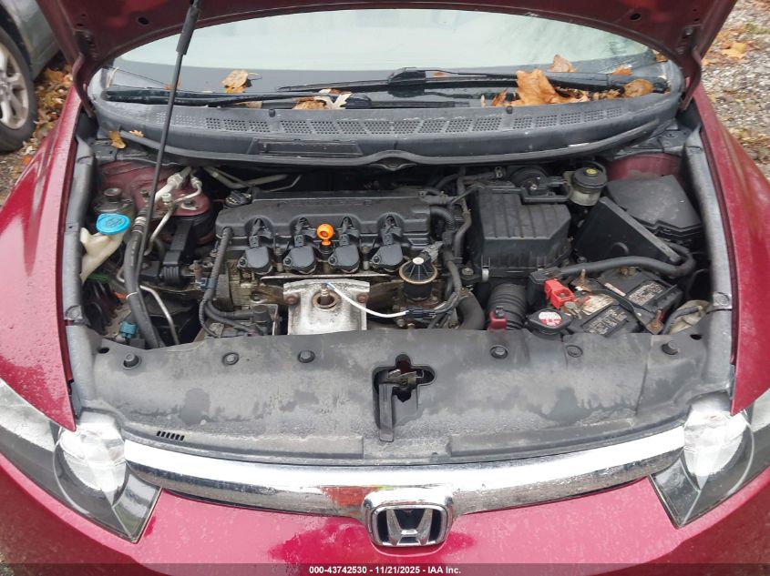 2008 Honda Civic Lx VIN: 1HGFA16508L059786 Lot: 43742530