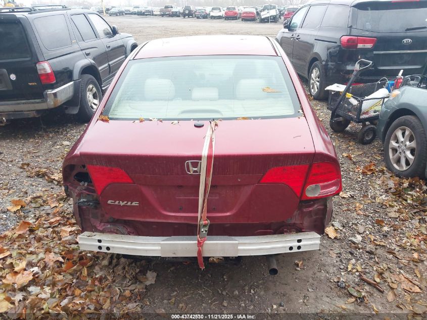 2008 Honda Civic Lx VIN: 1HGFA16508L059786 Lot: 43742530