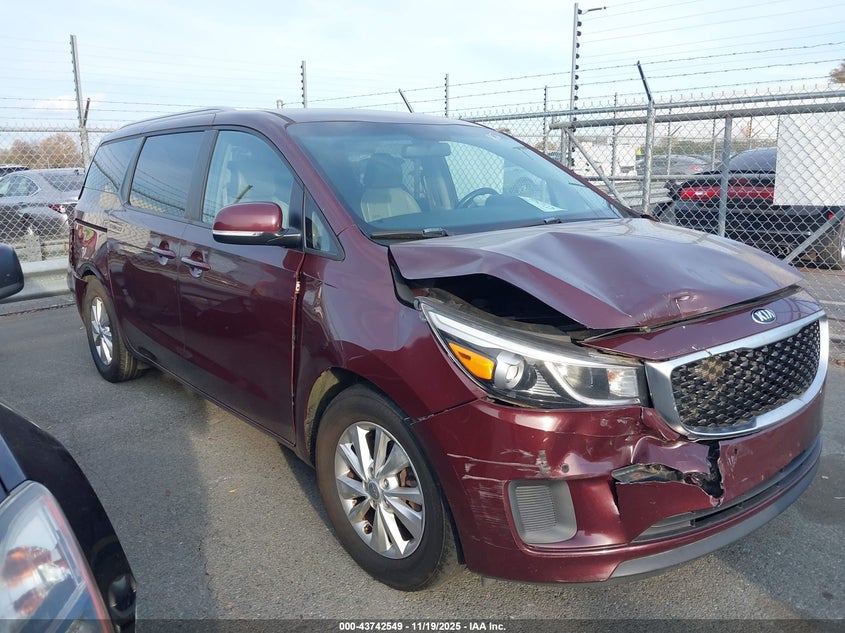 2017 Kia Sedona Lx VIN: KNDMB5C1XH6271346 Lot: 43742549