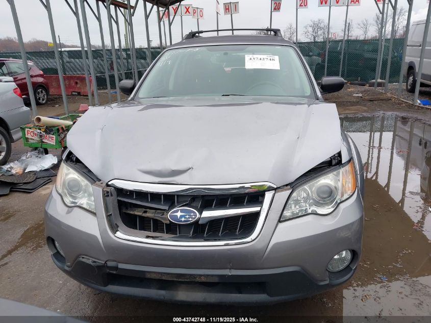 2008 Subaru Outback 2.5I/2.5I L.l. Bean Edition VIN: 4S4BP61C787334833 Lot: 43742748
