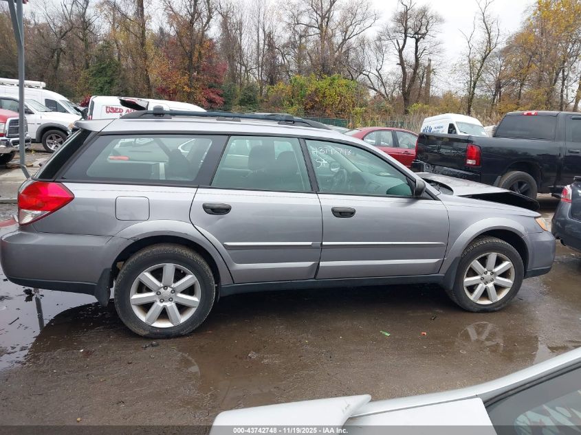 2008 Subaru Outback 2.5I/2.5I L.l. Bean Edition VIN: 4S4BP61C787334833 Lot: 43742748