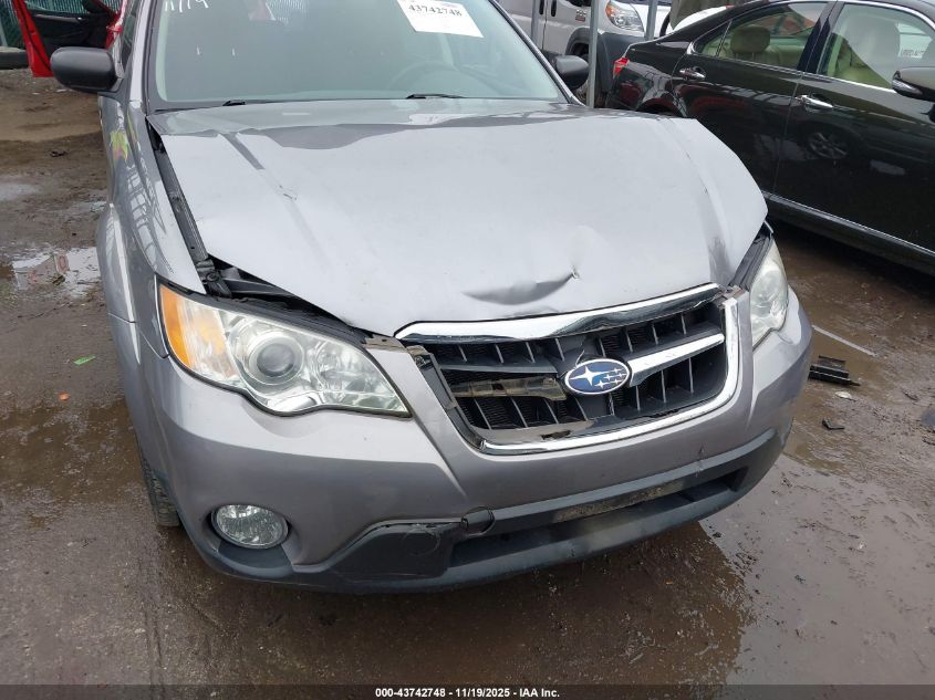 2008 Subaru Outback 2.5I/2.5I L.l. Bean Edition VIN: 4S4BP61C787334833 Lot: 43742748