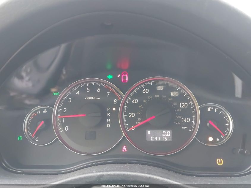 2008 Subaru Outback 2.5I/2.5I L.l. Bean Edition VIN: 4S4BP61C787334833 Lot: 43742748