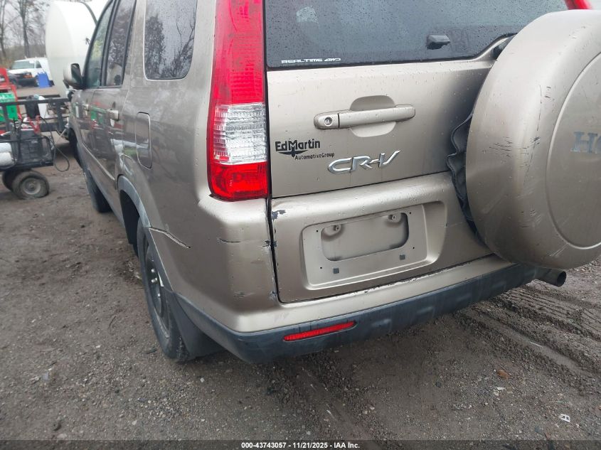 2006 Honda Cr-V Se VIN: JHLRD78966C047115 Lot: 43743057